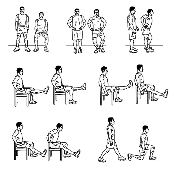 Лечебная физкультура после перелома в коленном суставе