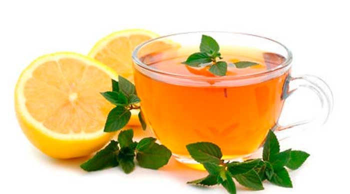 зеленый чай с лимоном