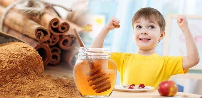 Корица с медом для детей