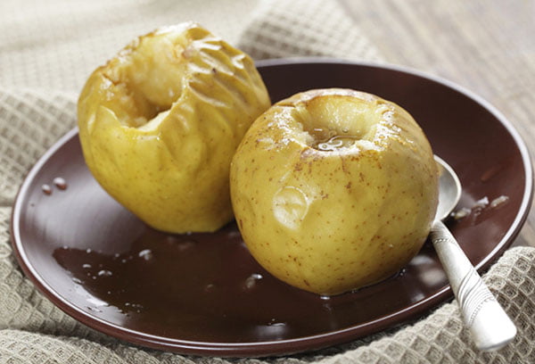 Печеные яблоки польза для желудка
